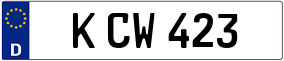 Trailer License Plate